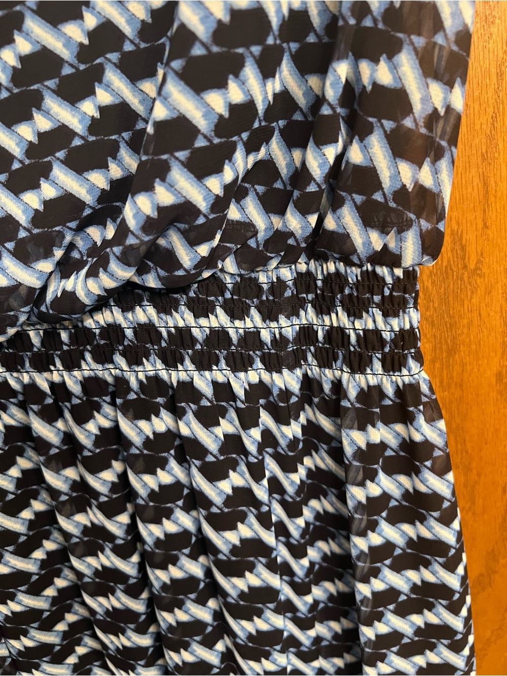 London Times Navy and White Maxi Dress - Picture 6 of 7